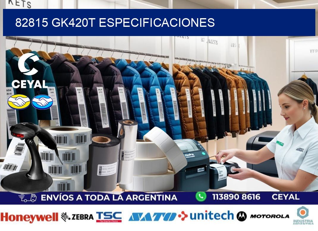 82815 GK420T especificaciones