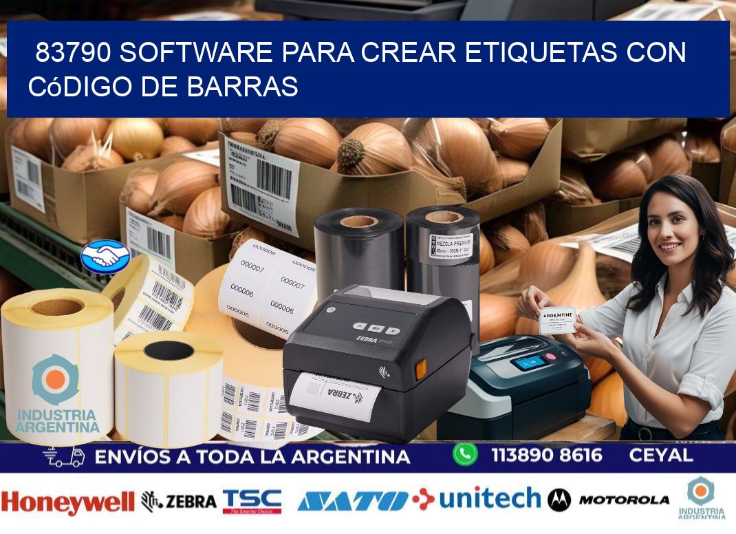 83790 Software para crear etiquetas con código de barras