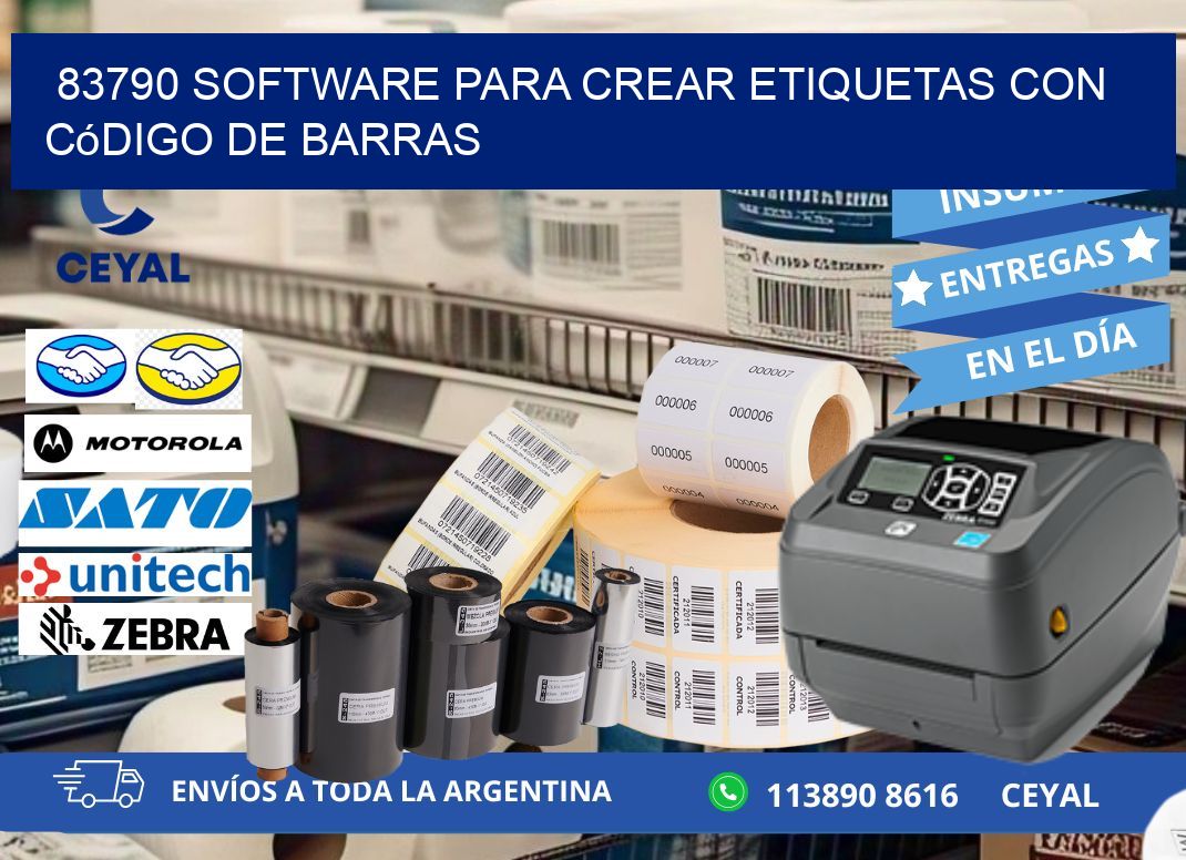 83790 Software para crear etiquetas con código de barras