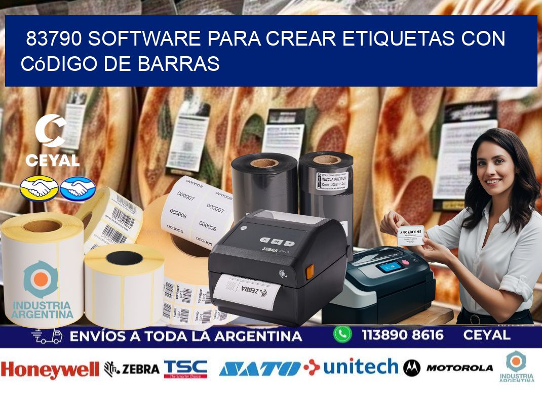 83790 Software para crear etiquetas con código de barras
