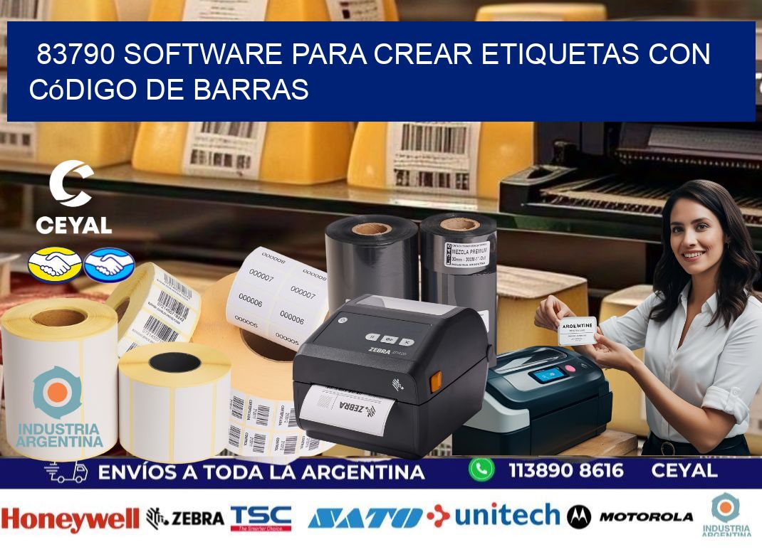 83790 Software para crear etiquetas con código de barras