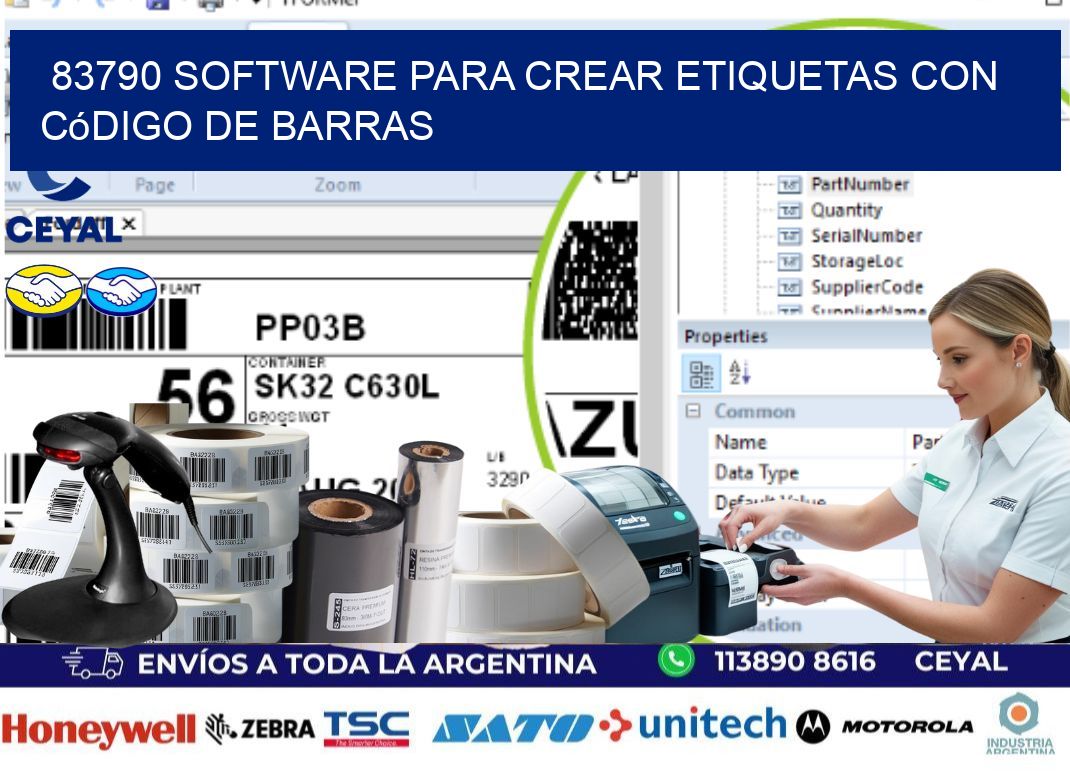 83790 Software para crear etiquetas con código de barras