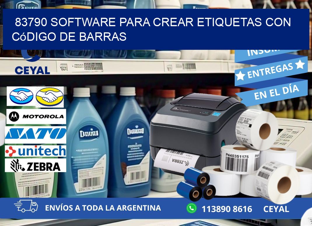 83790 Software para crear etiquetas con código de barras