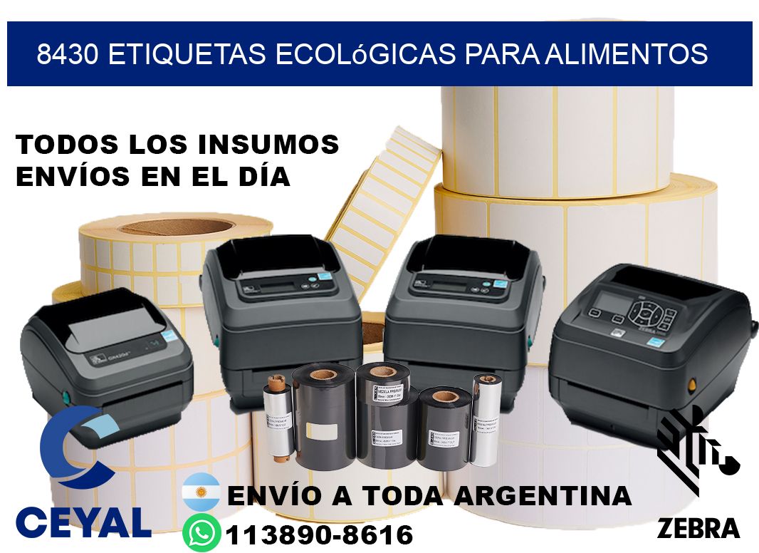 8430 Etiquetas ecológicas para alimentos