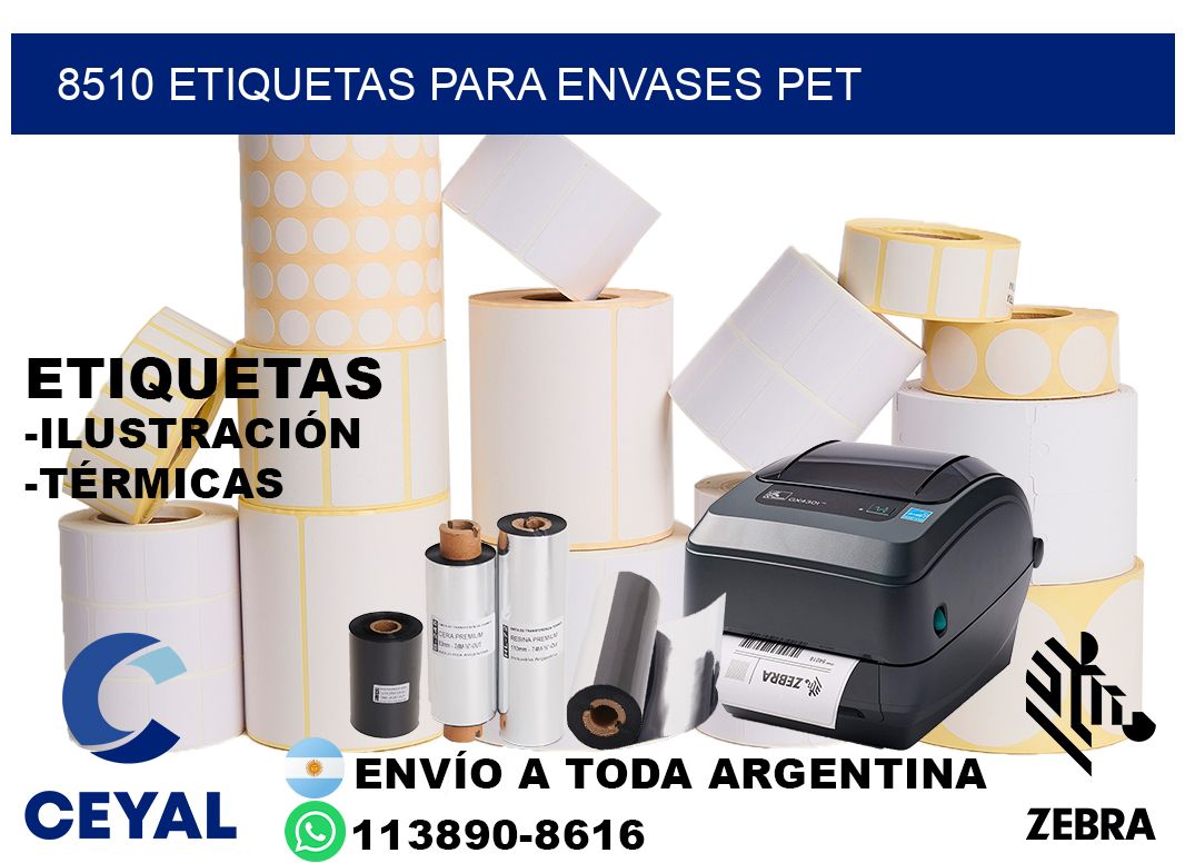 8510 Etiquetas para envases PET