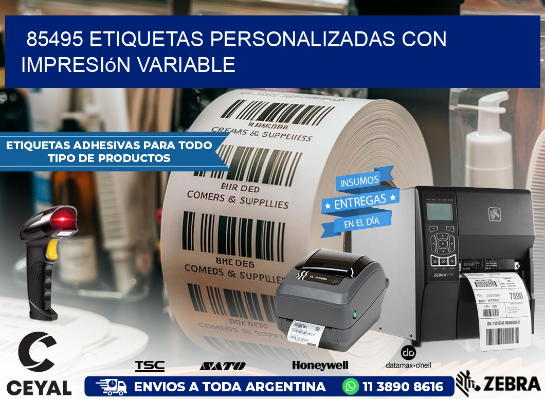 85495 etiquetas personalizadas con impresión variable