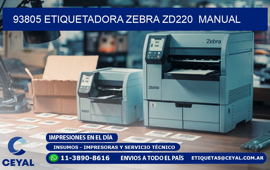 93805 Etiquetadora Zebra ZD220  manual