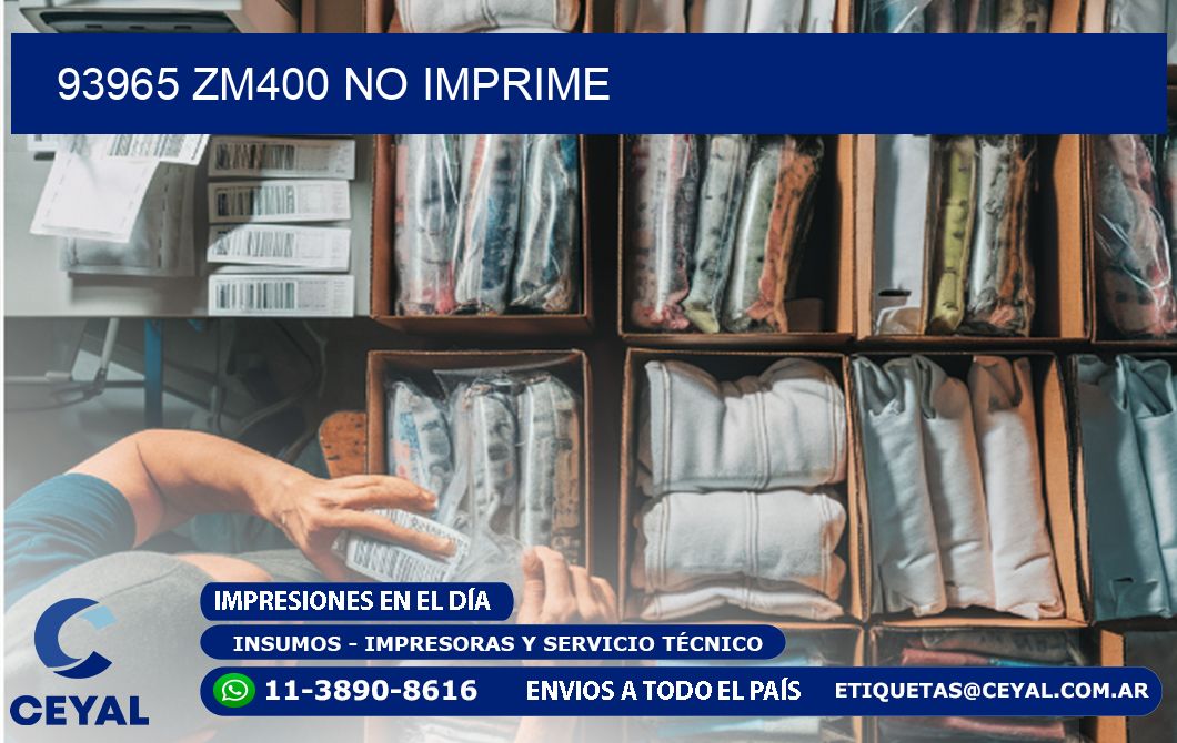 93965 ZM400 no imprime