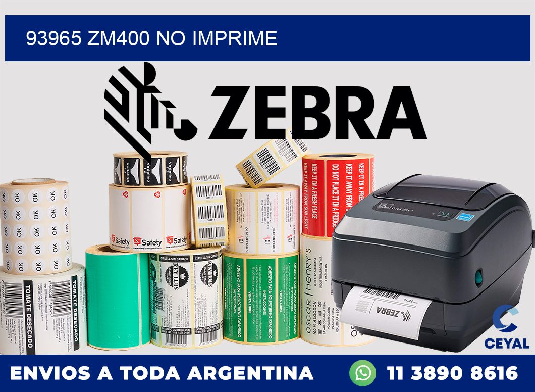 93965 ZM400 no imprime