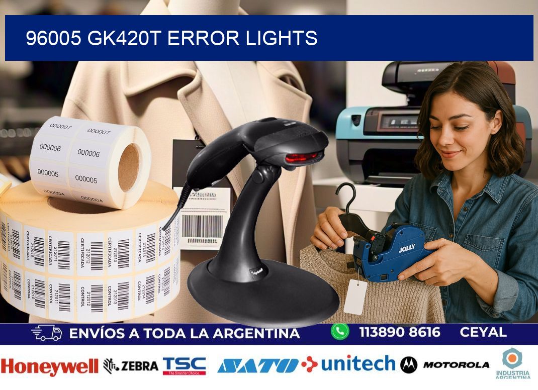 96005 GK420T error lights