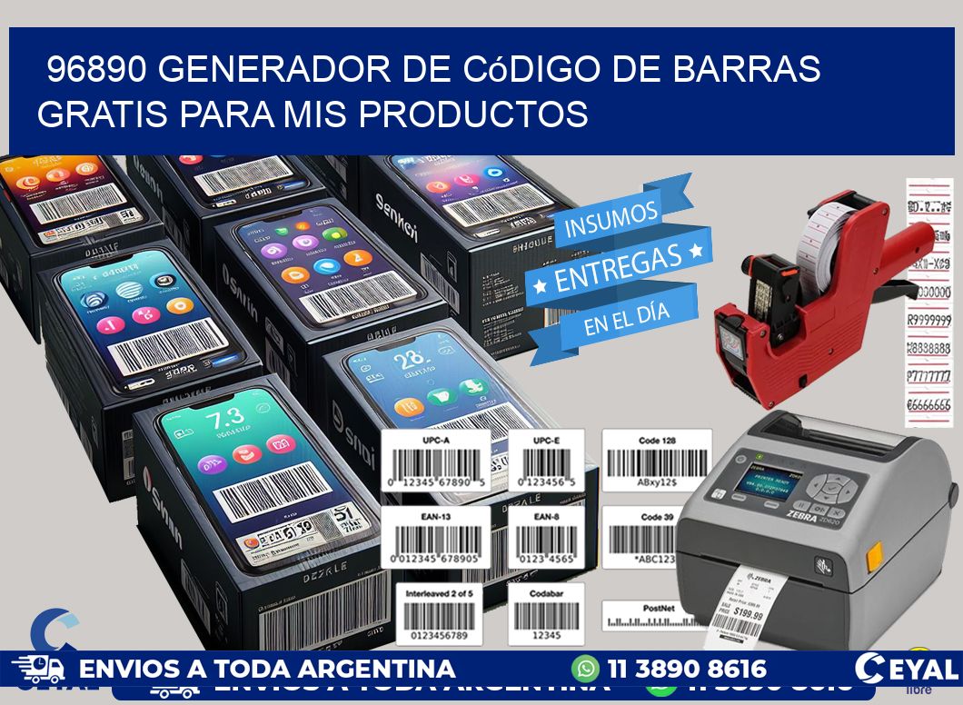 96890 Generador de código de barras gratis para mis productos