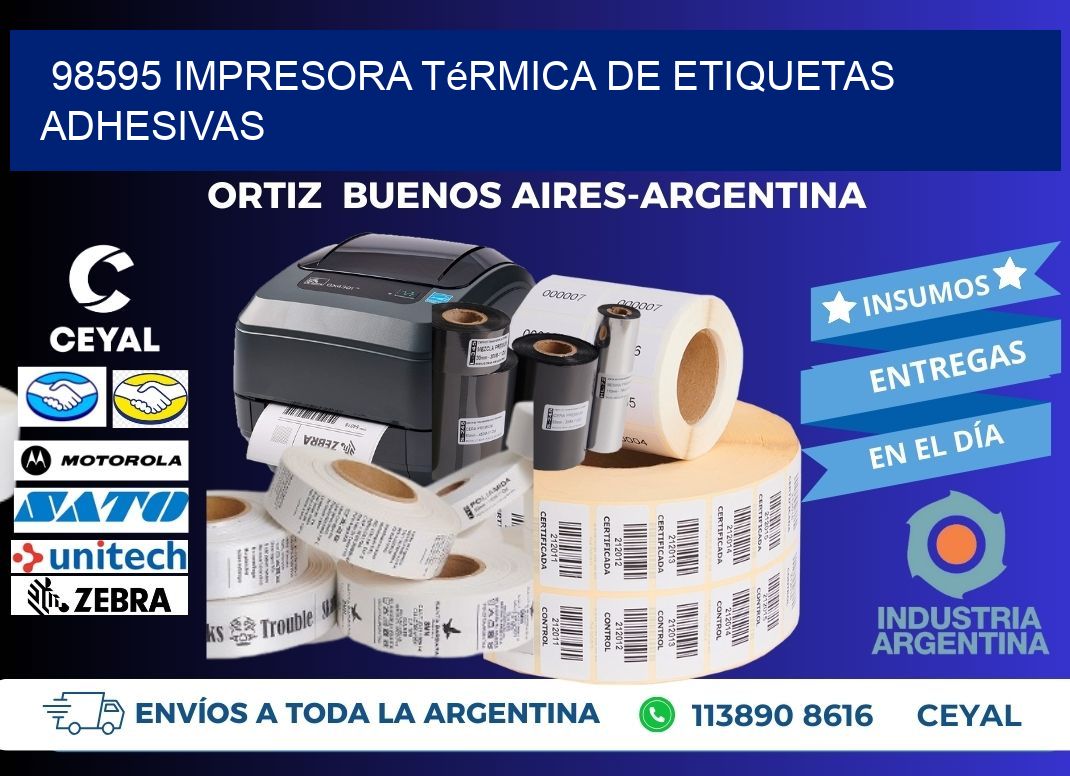 98595 Impresora térmica de etiquetas adhesivas