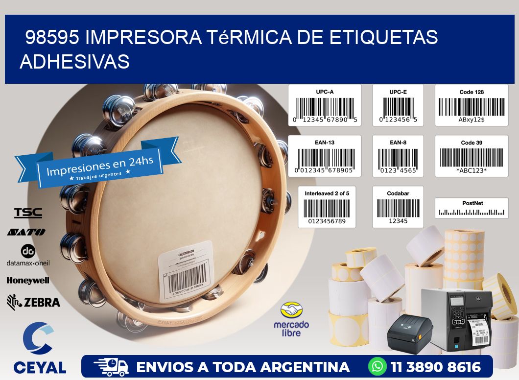 98595 Impresora térmica de etiquetas adhesivas