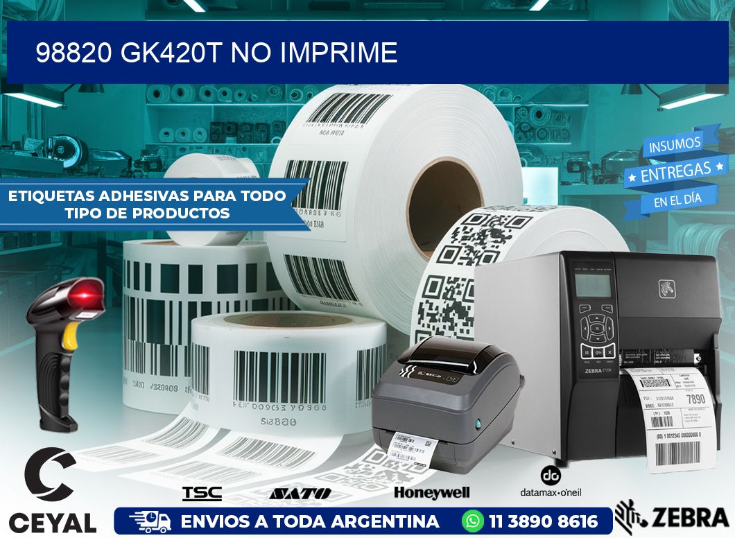 98820 GK420T no imprime