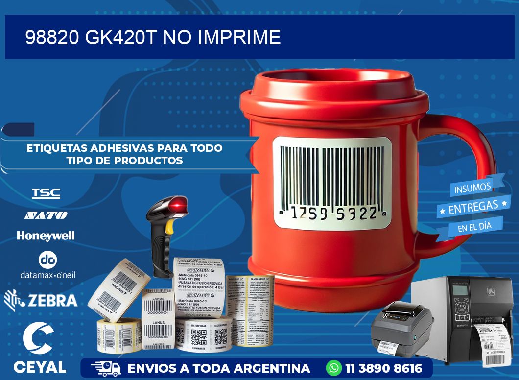 98820 GK420T no imprime