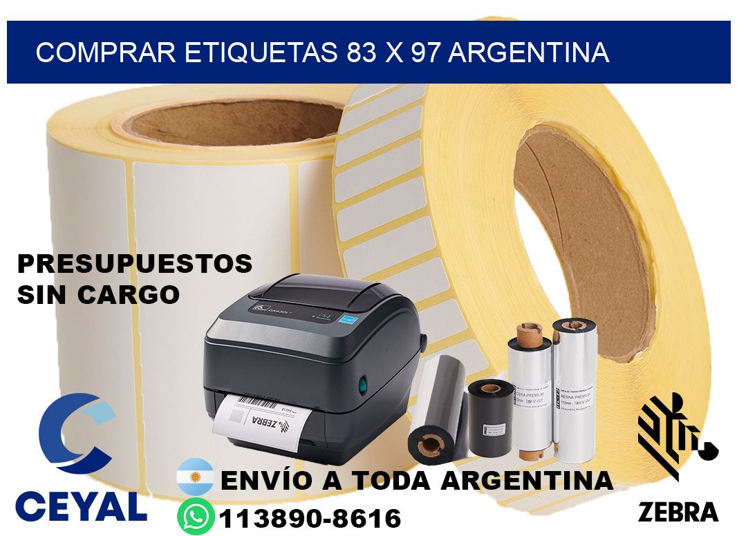 Comprar etiquetas 83 x 97 argentina