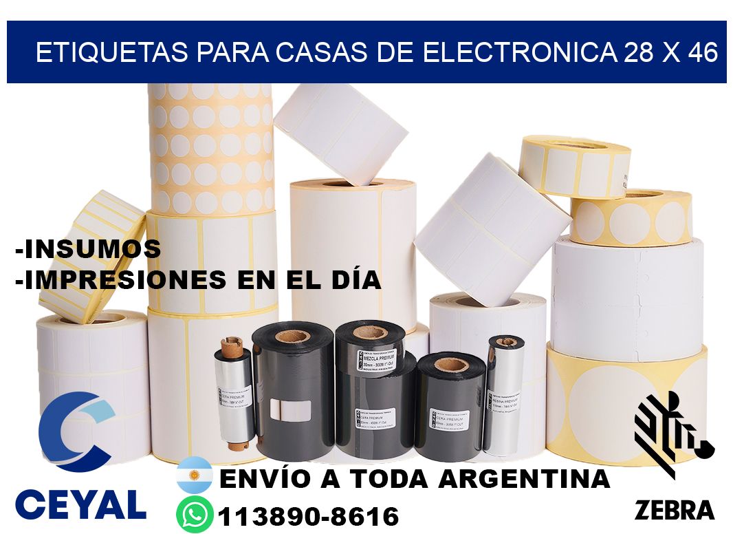 ETIQUETAS PARA CASAS DE ELECTRONICA 28 x 46