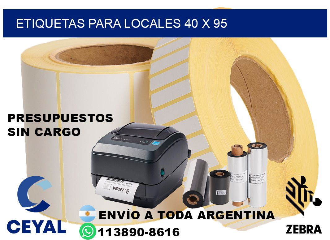 ETIQUETAS PARA LOCALES 40 x 95