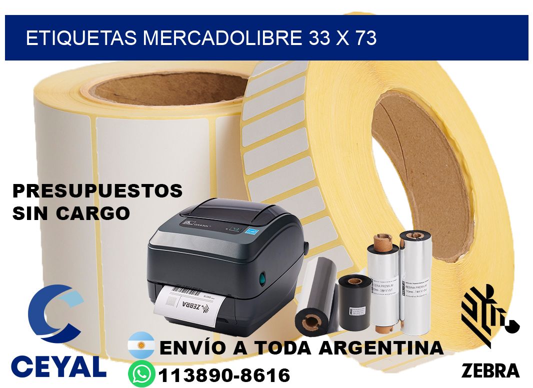 etiquetas mercadolibre 33 x 73