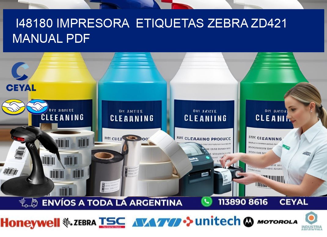 i48180 impresora  etiquetas Zebra ZD421 manual PDF