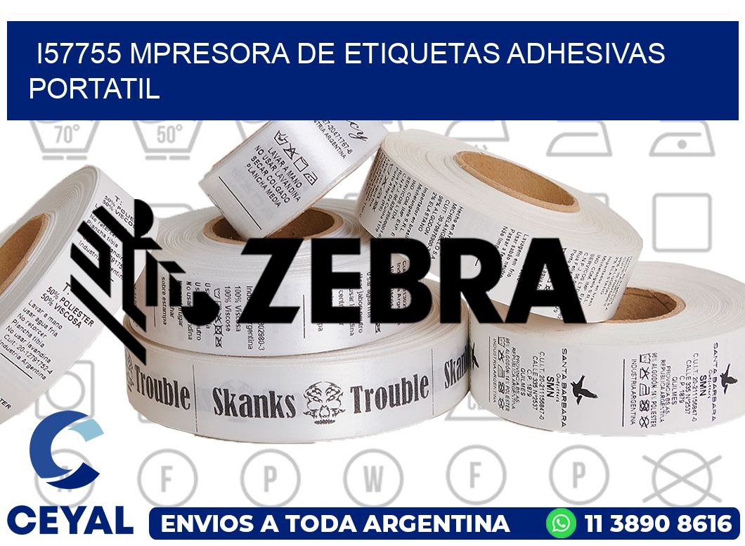 i57755 mpresora de etiquetas adhesivas portatil