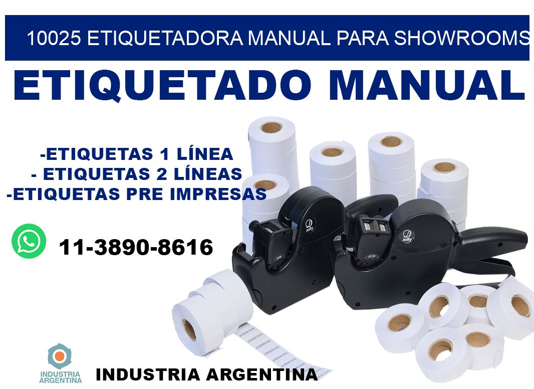 10025 etiquetadora manual para showrooms
