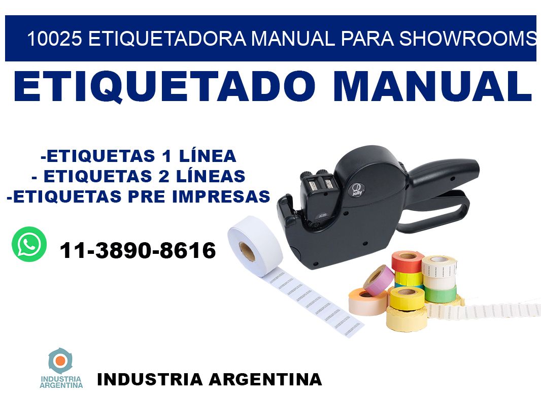 10025 etiquetadora manual para showrooms