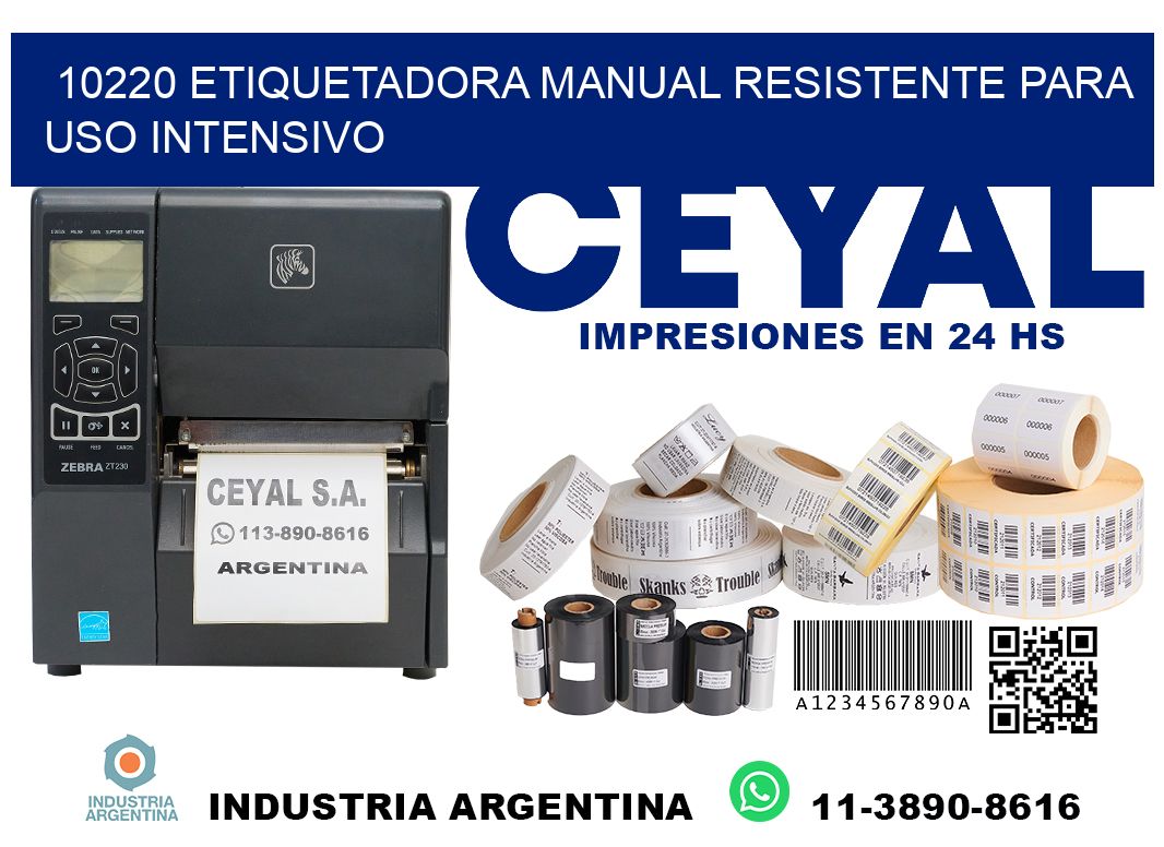 10220 etiquetadora manual resistente para uso intensivo
