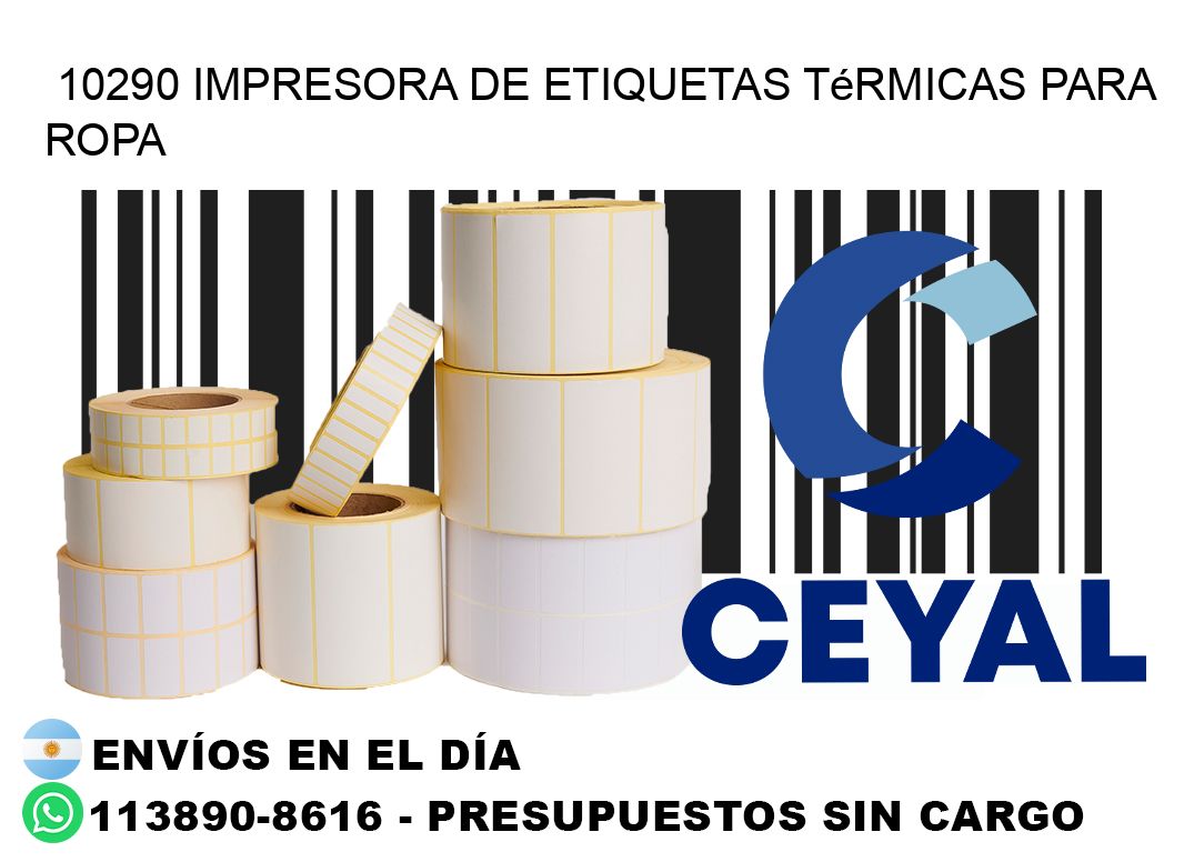 10290 impresora de etiquetas térmicas para ropa