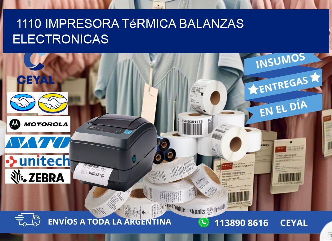 1110 impresora térmica balanzas electronicas