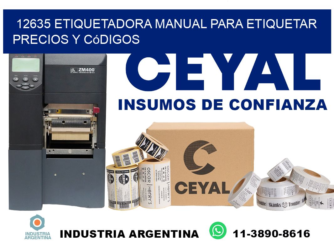 12635 etiquetadora manual para etiquetar precios y códigos