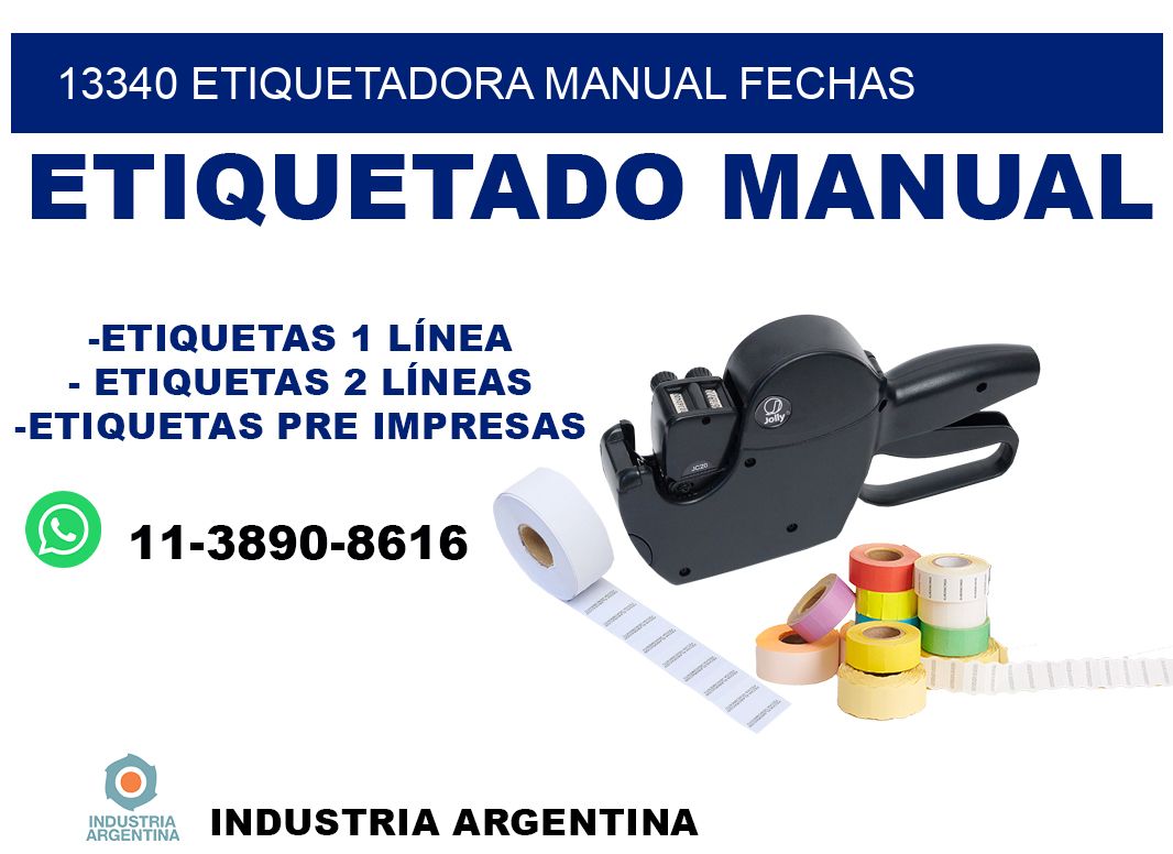 13340 etiquetadora manual fechas