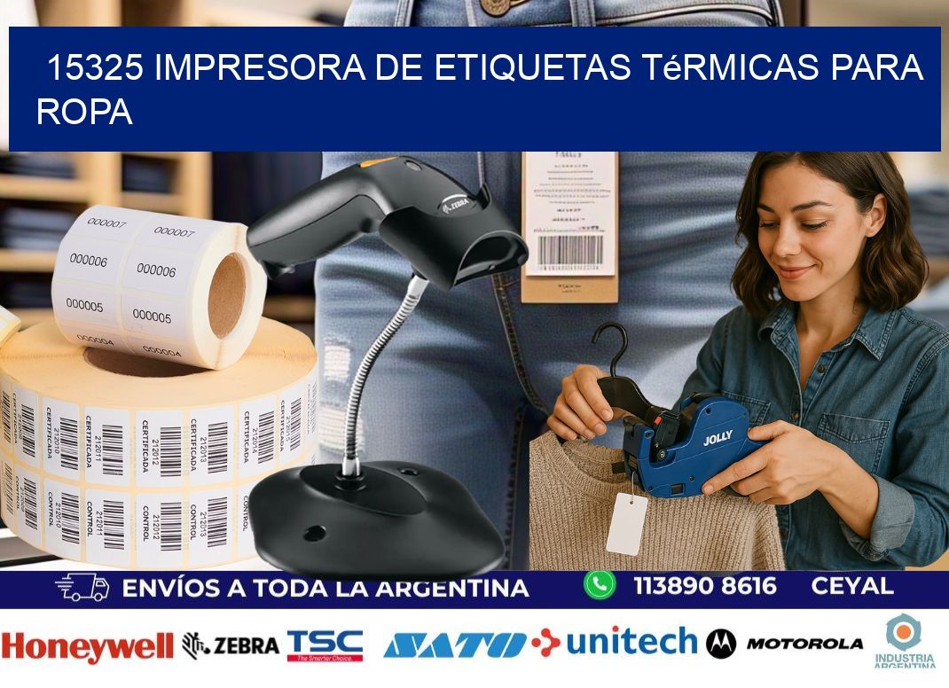 15325 impresora de etiquetas térmicas para ropa