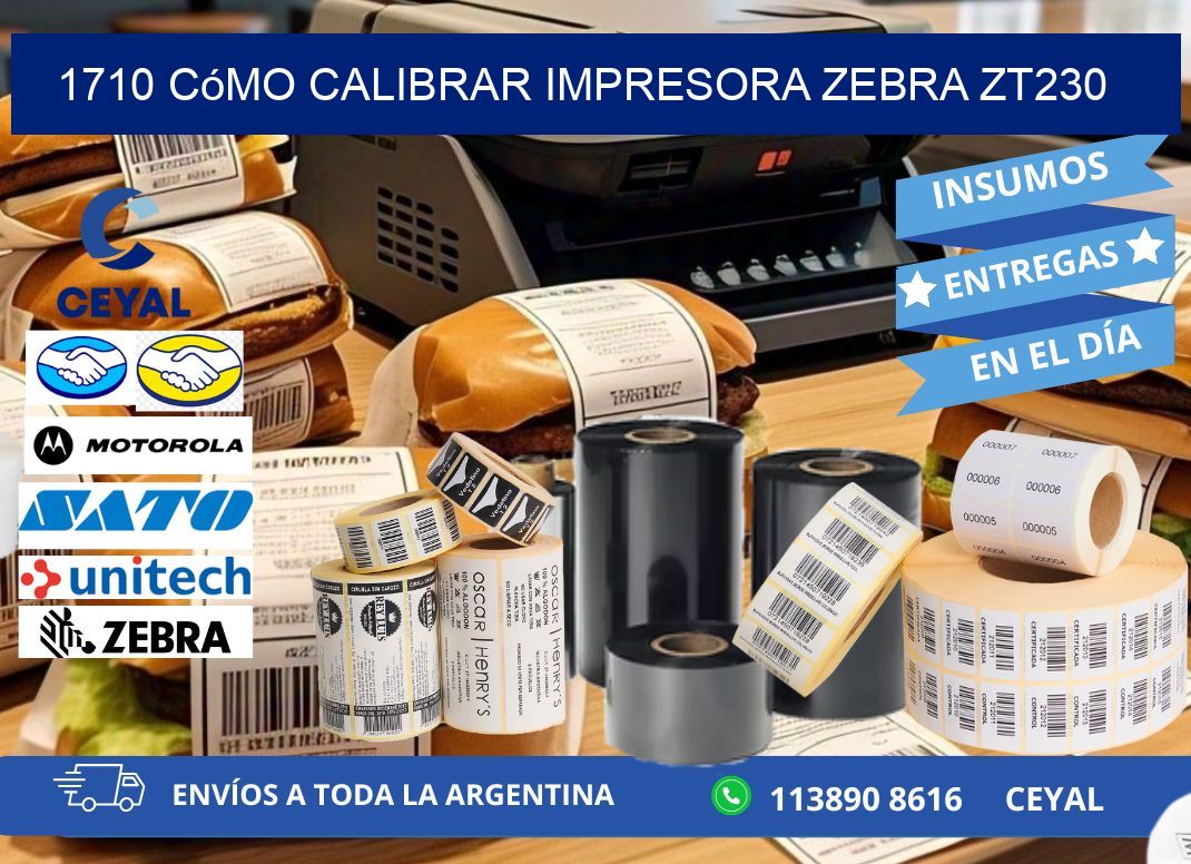 1710 cómo calibrar impresora zebra ZT230