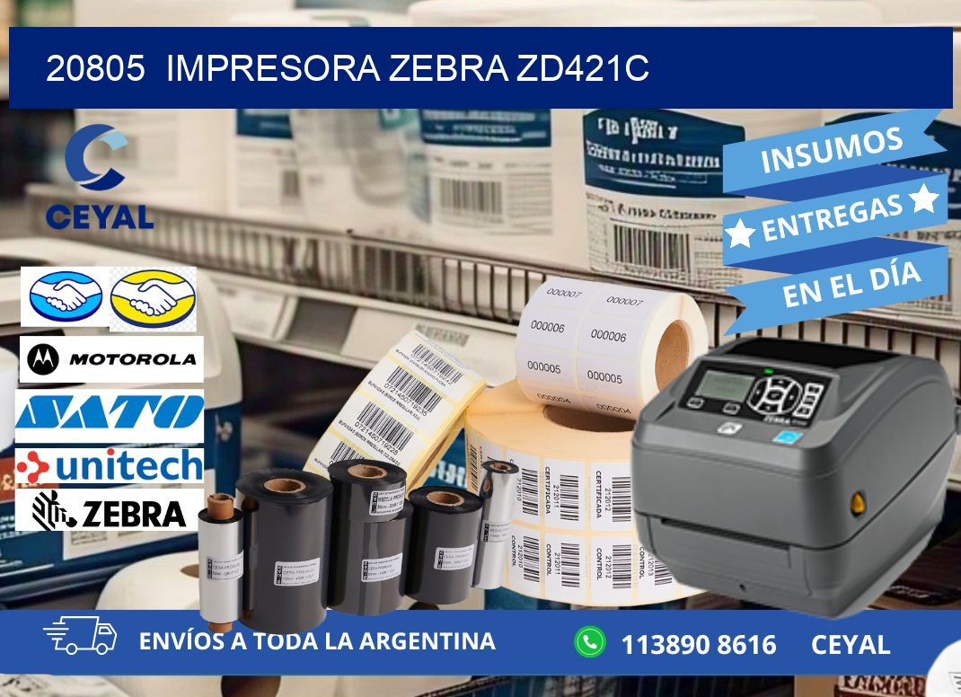 20805  Impresora Zebra zd421c