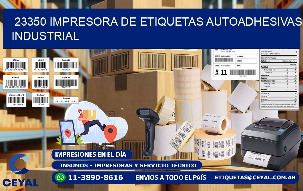 23350 Impresora de etiquetas autoadhesivas industrial