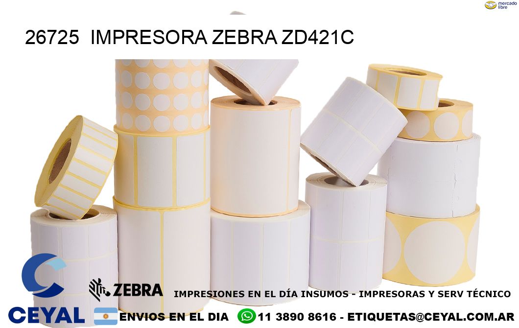 26725  Impresora Zebra zd421c