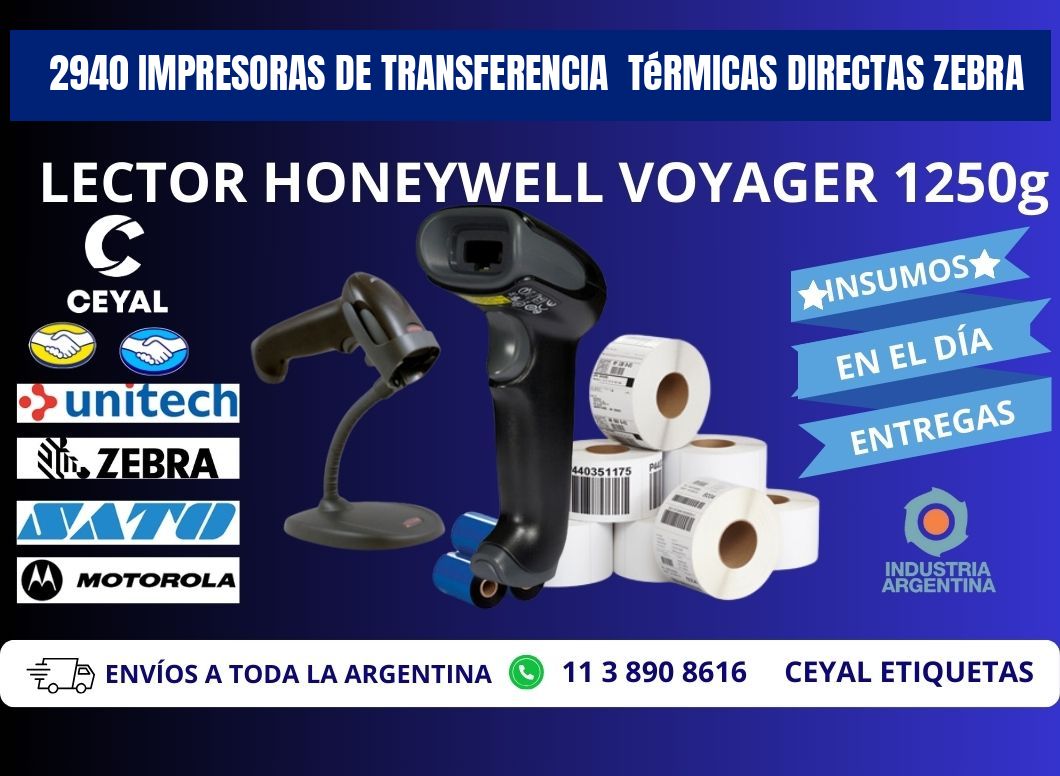 2940 impresoras de Transferencia térmicas directas zebra