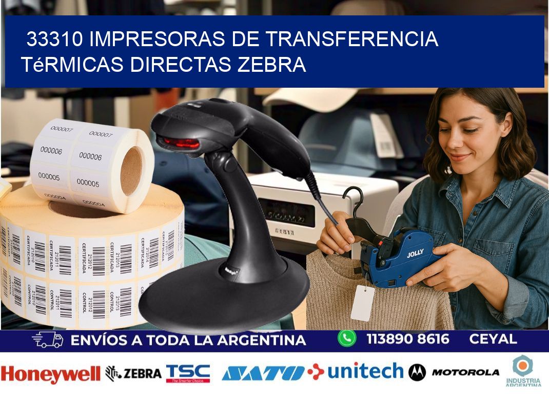 33310 impresoras de Transferencia  térmicas directas zebra