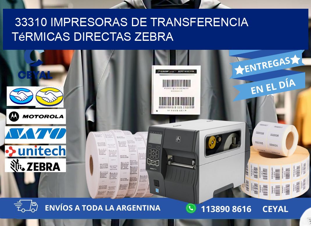 33310 impresoras de Transferencia térmicas directas zebra