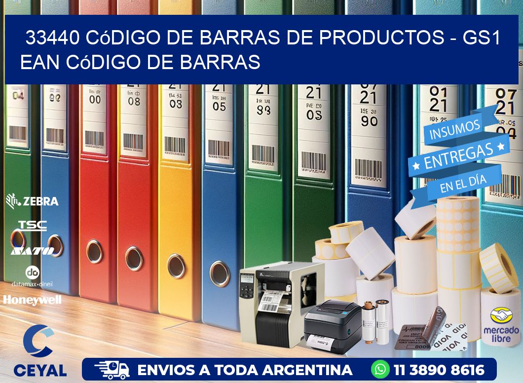 33440 Código de Barras de productos - GS1 ean Código de Barras