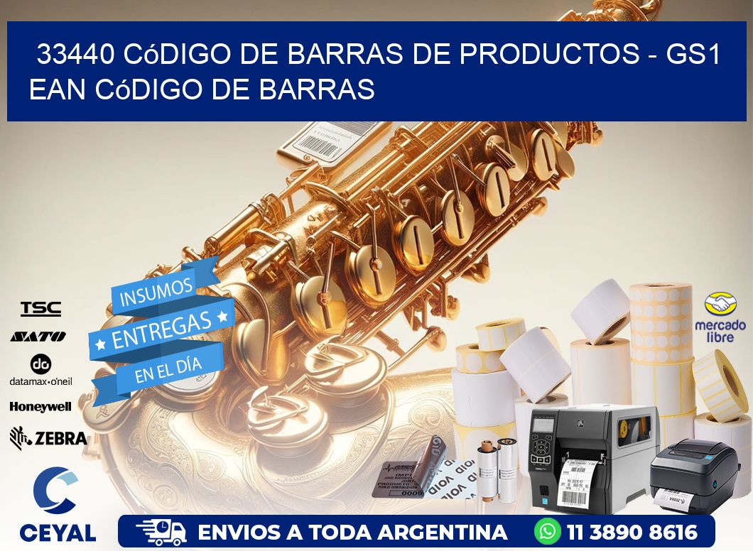 33440 Código de Barras de productos - GS1 ean Código de Barras