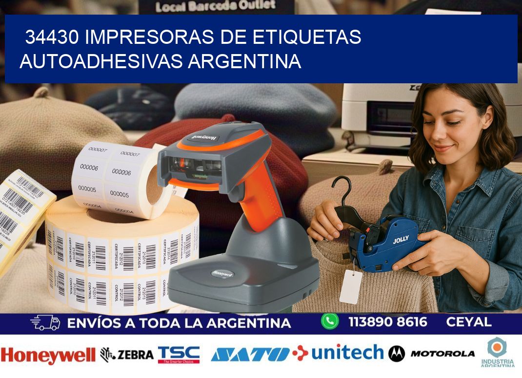 34430 Impresoras de etiquetas autoadhesivas argentina