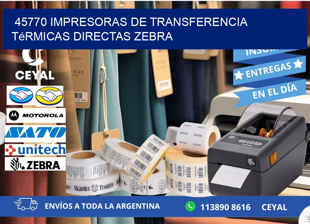 45770 impresoras de Transferencia térmicas directas zebra