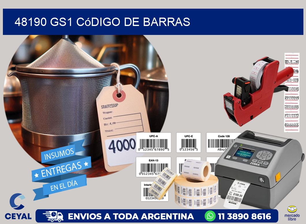 48190 GS1 código de barras