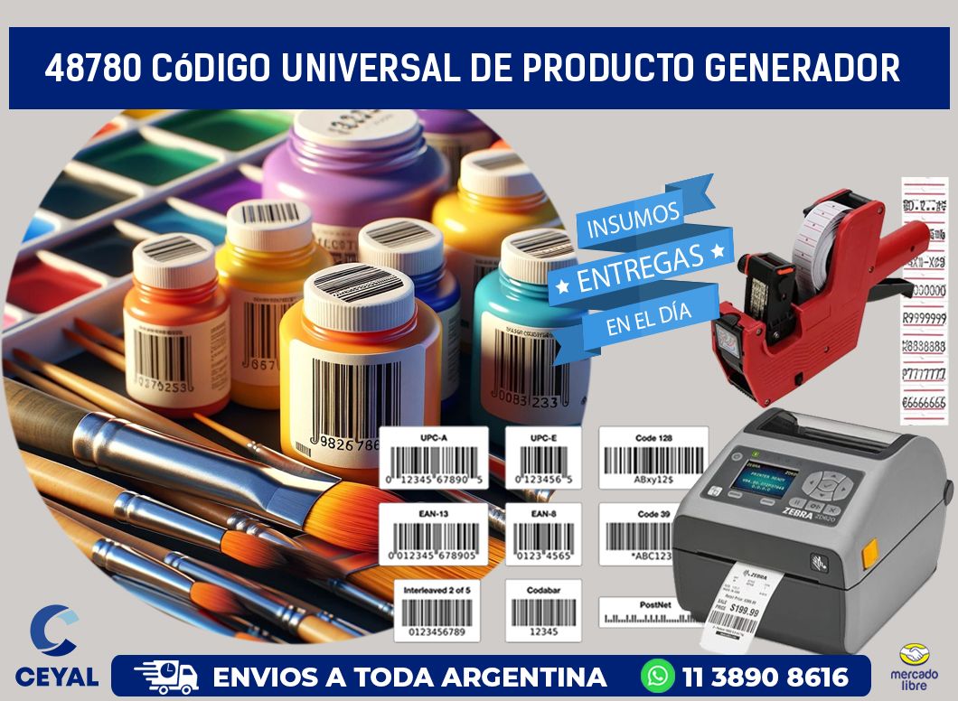 48780 Código universal de producto generador
