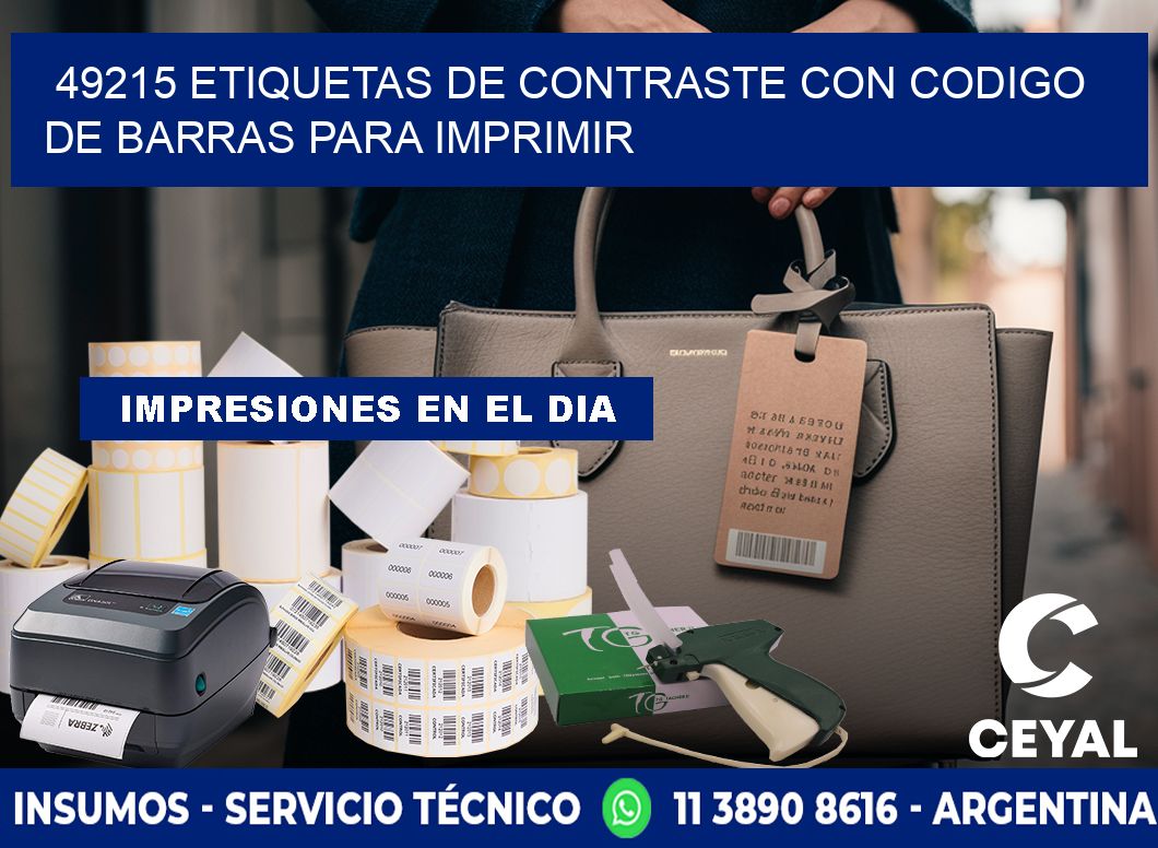 49215 etiquetas de contraste con codigo de barras para imprimir