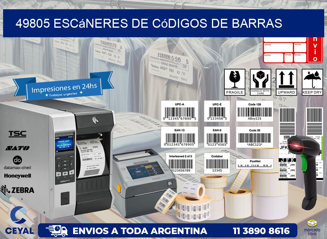 49805 Escáneres de códigos de barras