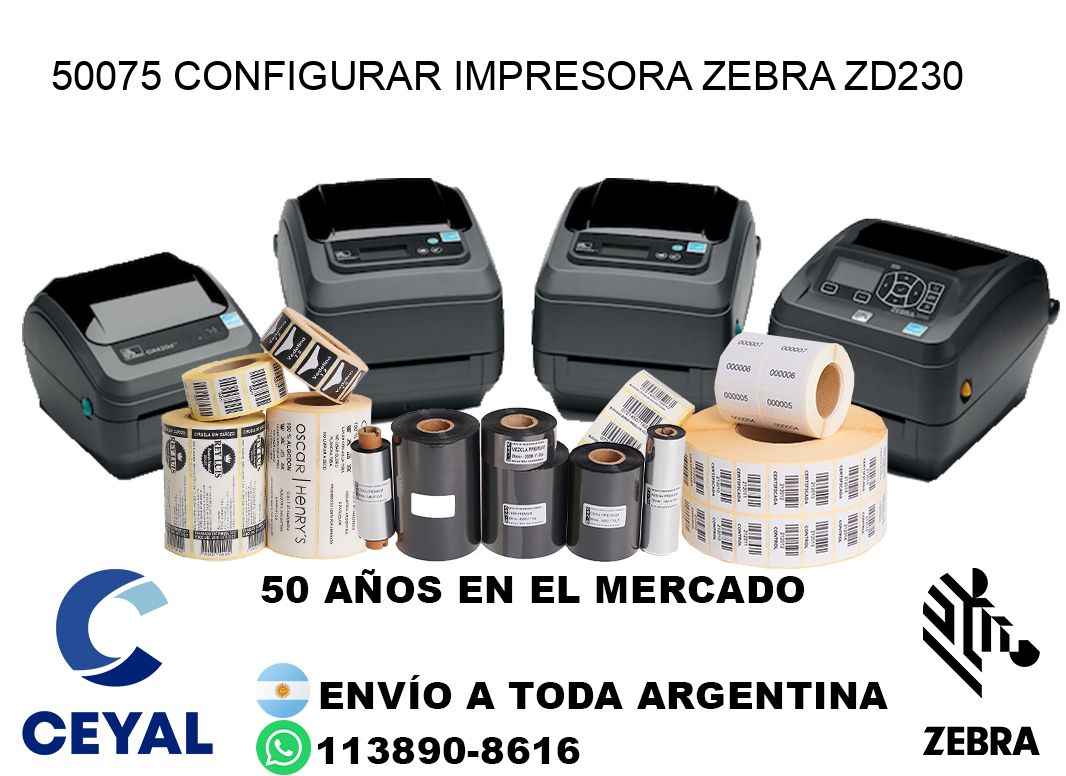 50075 configurar impresora zebra zd230