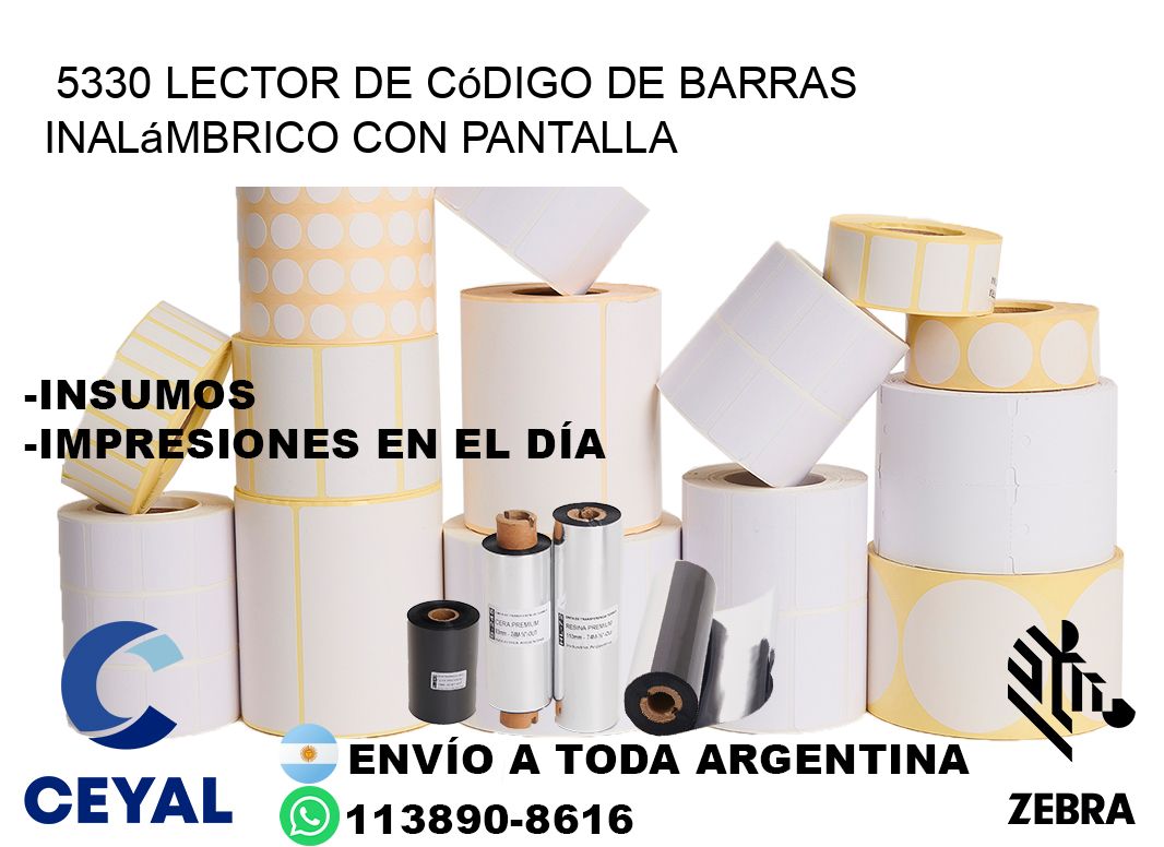 5330 Lector de código de barras inalámbrico con Pantalla